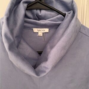 Tyler Boe Soft Blue Cowl Neck dress